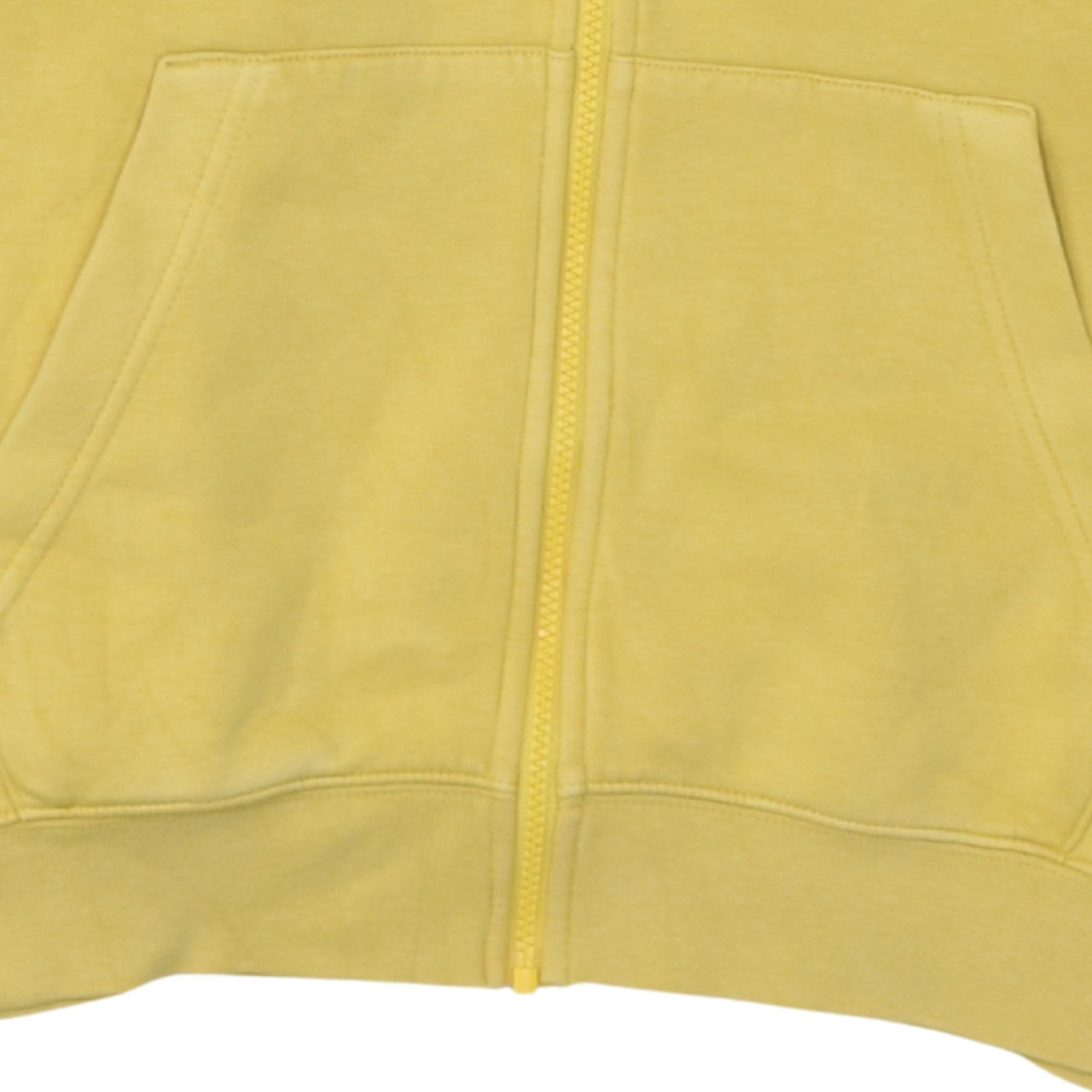 Mens UK Size M Nike Yellow Full Zip Hoodie
