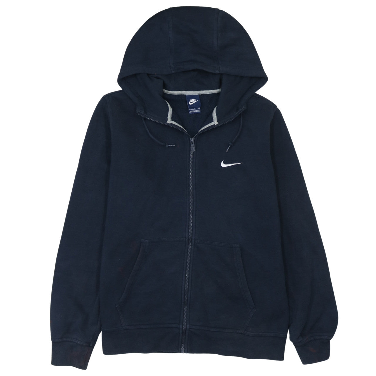 Mens UK Size L Nike Blue Full Zip Hoodie