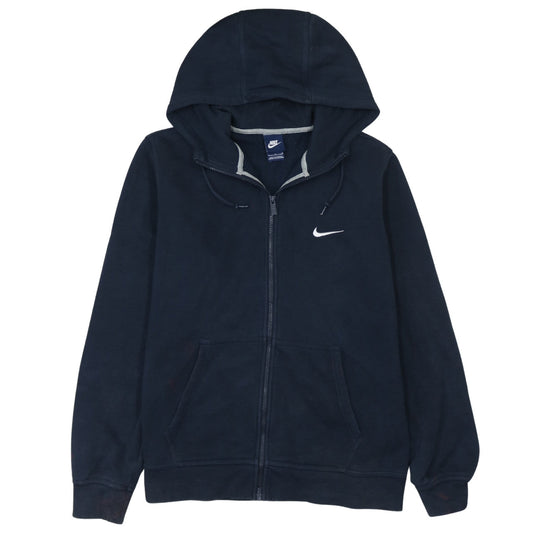 Mens UK Size L Nike Blue Full Zip Hoodie
