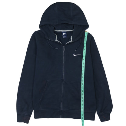 Mens UK Size L Nike Blue Full Zip Hoodie
