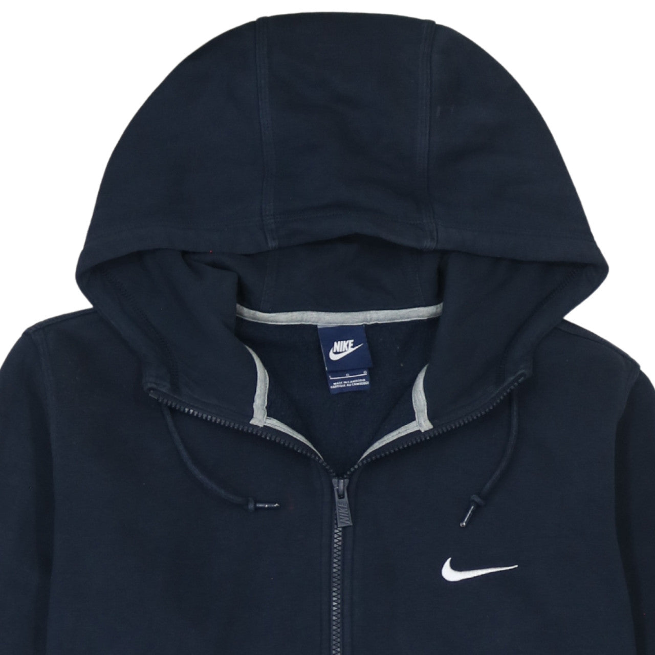 Mens UK Size L Nike Blue Full Zip Hoodie