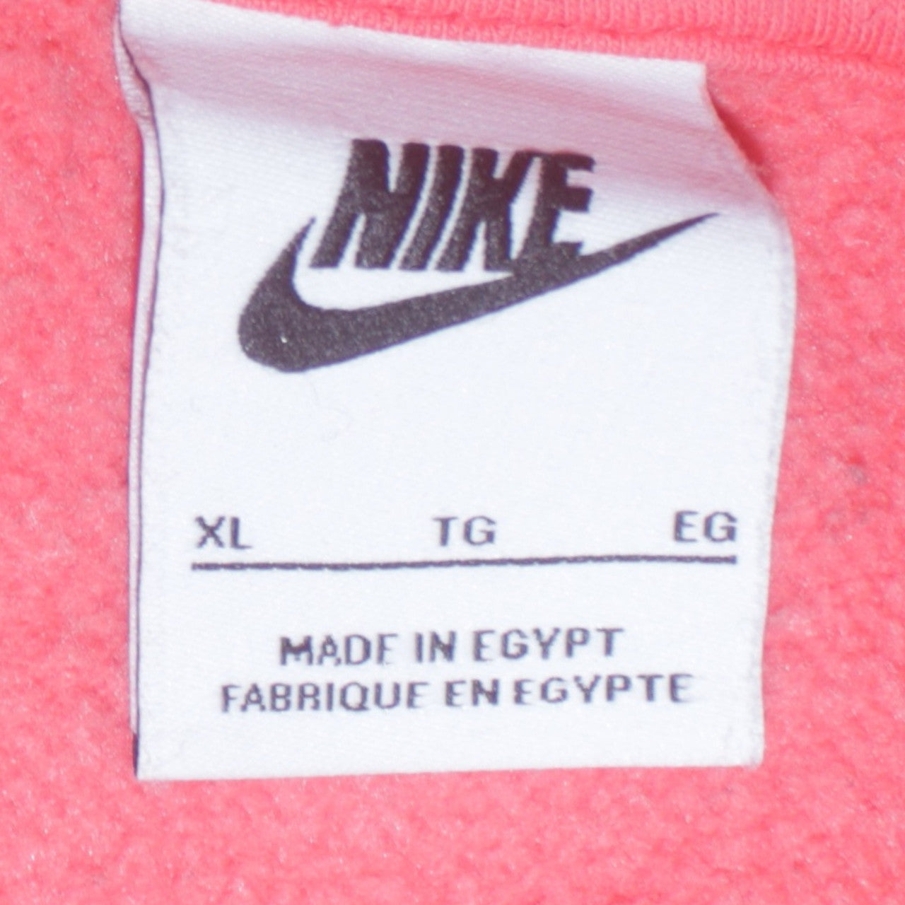 Womens UK Size XL Nike Pink Pullover Hoodie