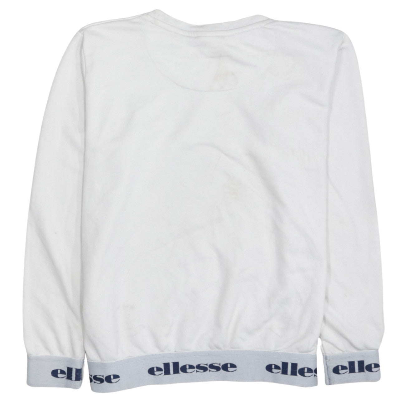 Womens UK Size XS ellesse White Pullover Sweatshirt