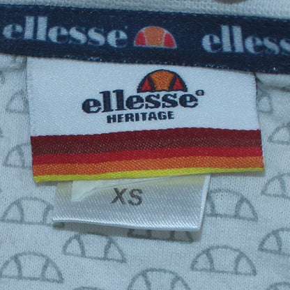 Womens UK Size XS ellesse White Pullover Sweatshirt