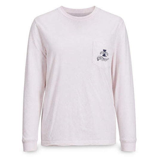 Champion Women's Pink Long Sleeve Crew Neck Cotton T-Shirt S