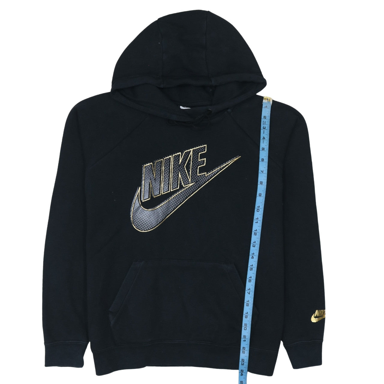 Womens UK Size M Nike Black Pullover Hoodie