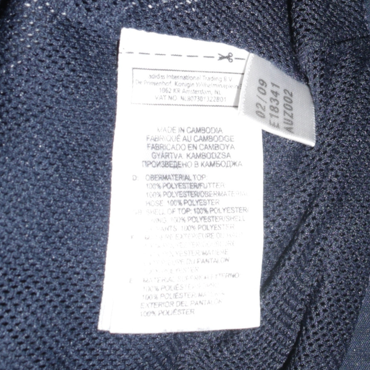 Mens UK Size XL adidas Blue Running & JoggingGym & TrainingFootball Jacket