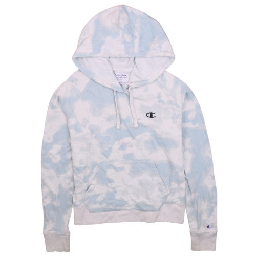 Womens UK Size S Champion Blue Pullover Hoodie