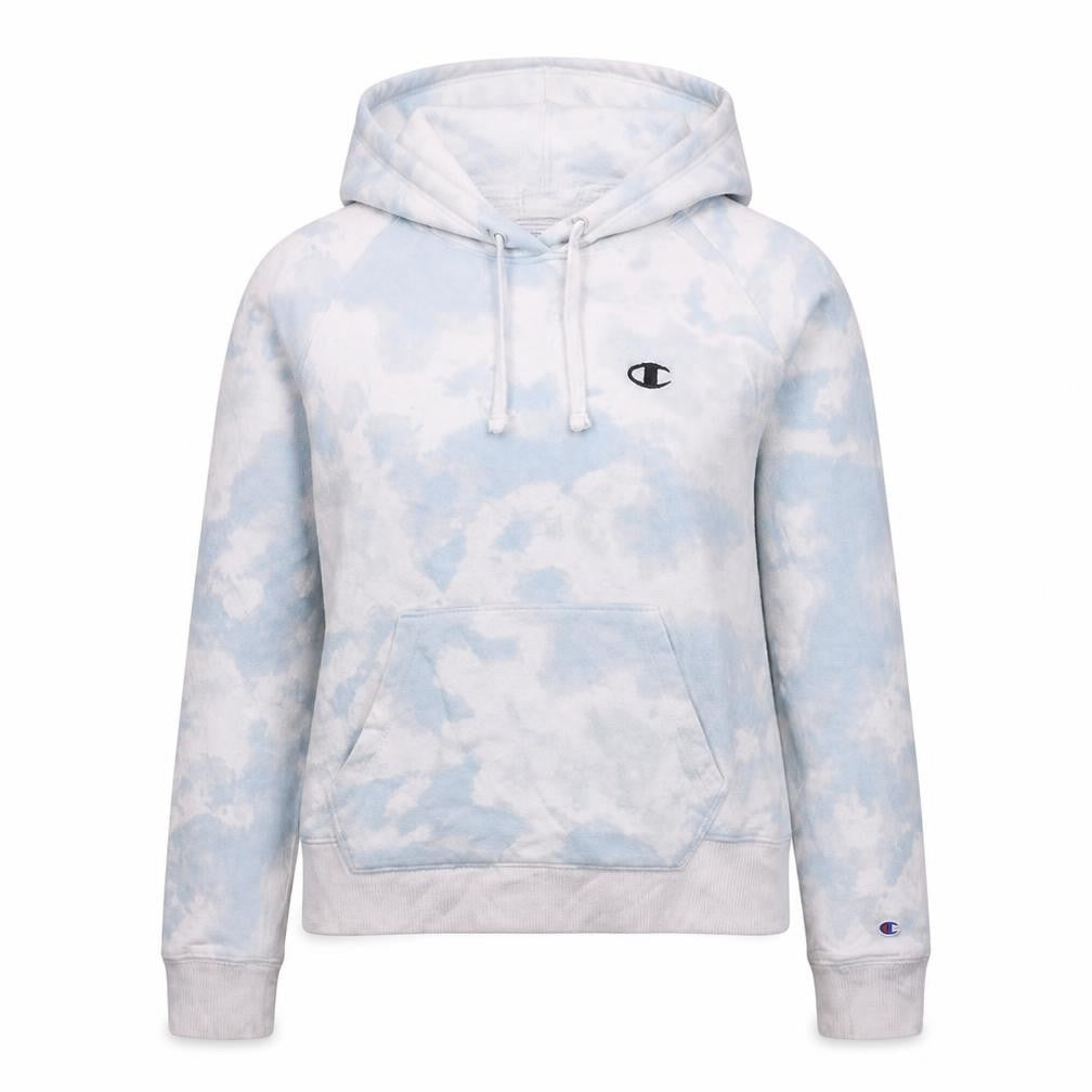 Womens UK Size S Champion Blue Pullover Hoodie