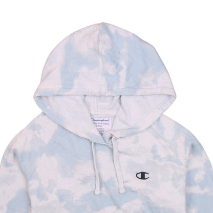 Womens UK Size S Champion Blue Pullover Hoodie