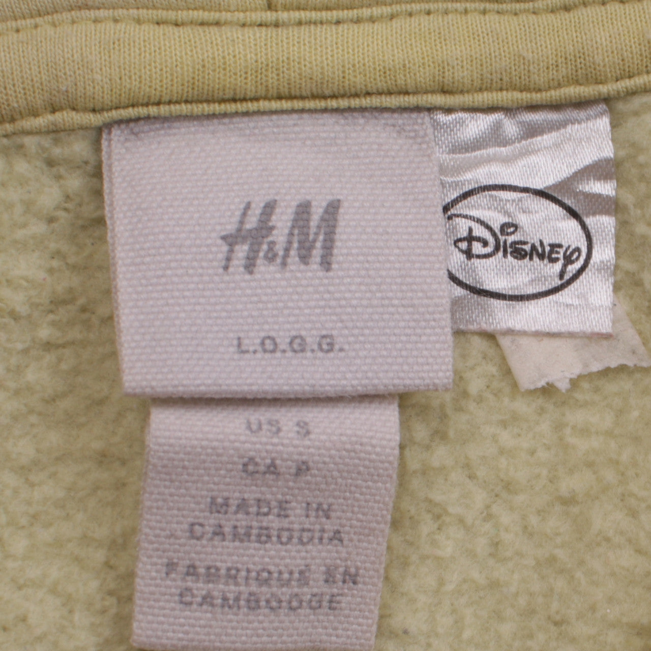Womens UK Size S H&M Beige Pullover Hoodie