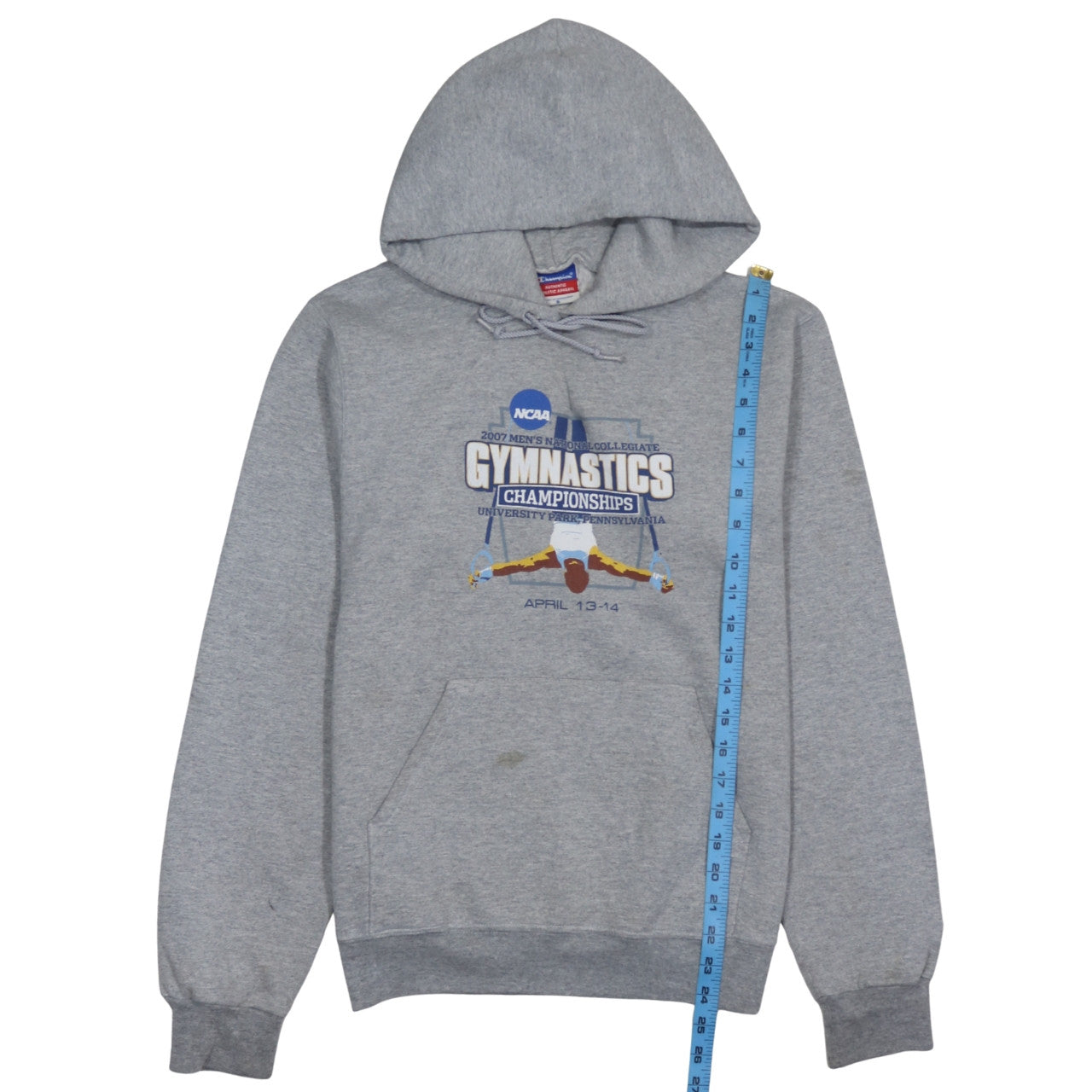 Mens UK Size S Champion Grey Pullover Hoodie