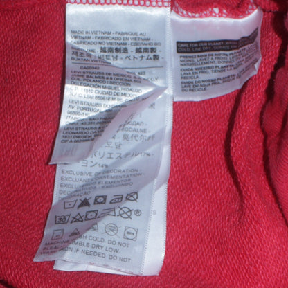 Womens UK Size XS Levi's Red Pullover Sweatshirt