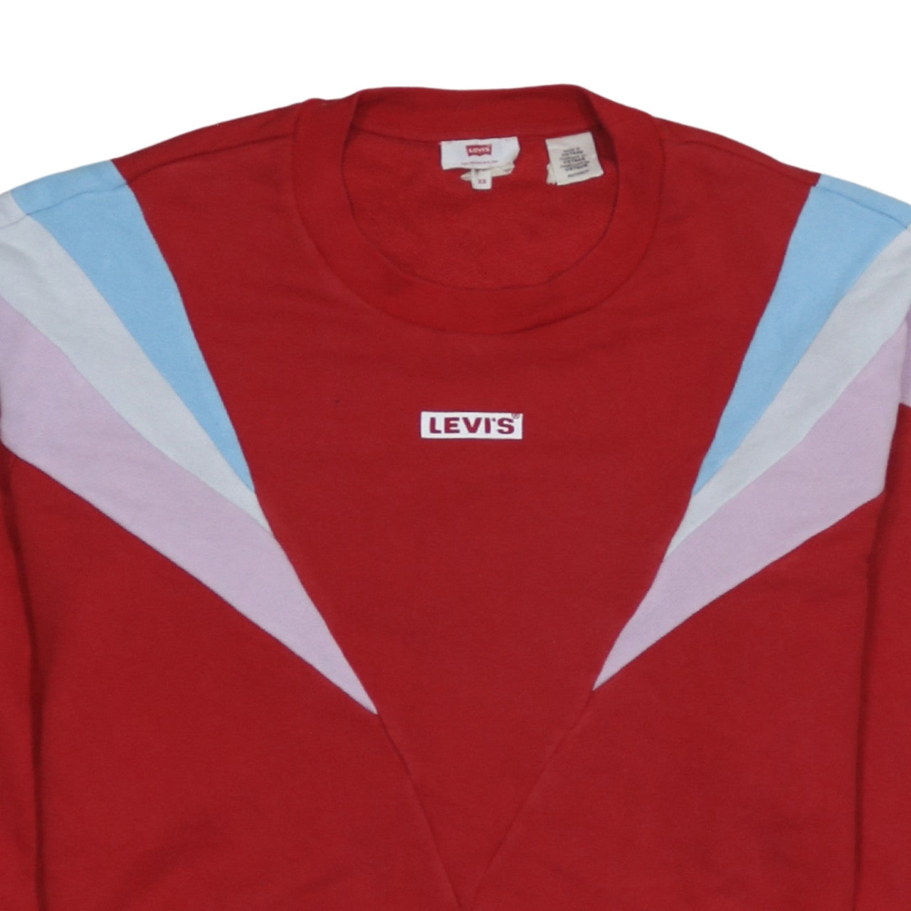 Womens UK Size XS Levi's Red Pullover Sweatshirt