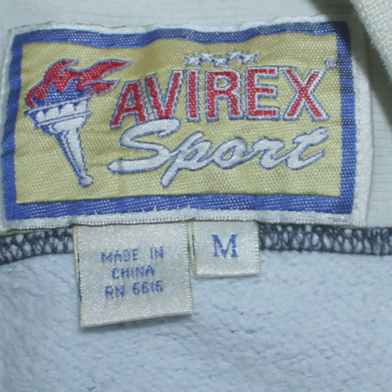 Mens UK Size M Avirex Blue Pullover Sweatshirt