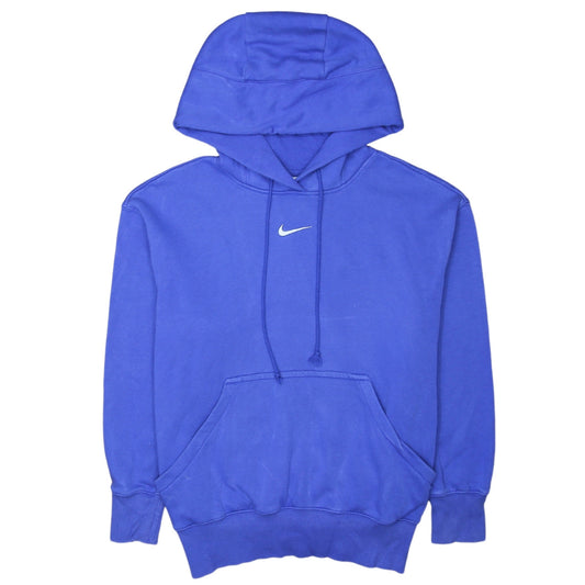 Womens UK Size XS Nike Blue Pullover Hoodie