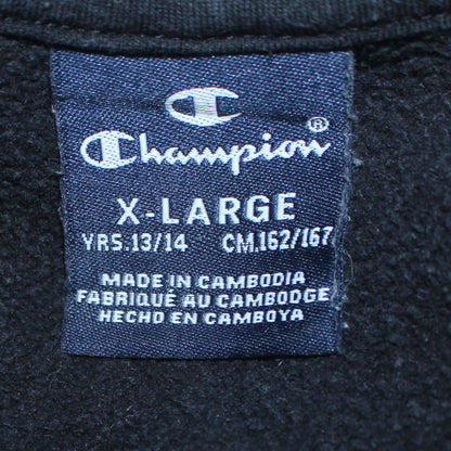 Boys UK Size 13-14 Years Champion Black Pullover Hoodie