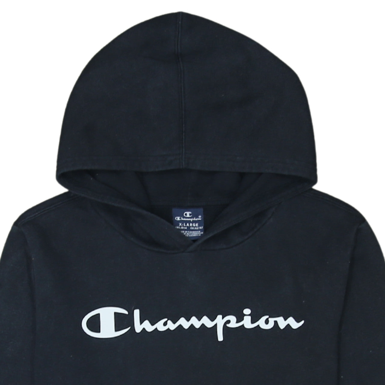 Boys UK Size 13-14 Years Champion Black Pullover Hoodie
