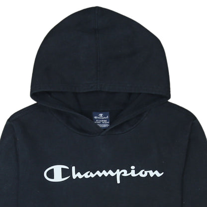 Boys UK Size 13-14 Years Champion Black Pullover Hoodie