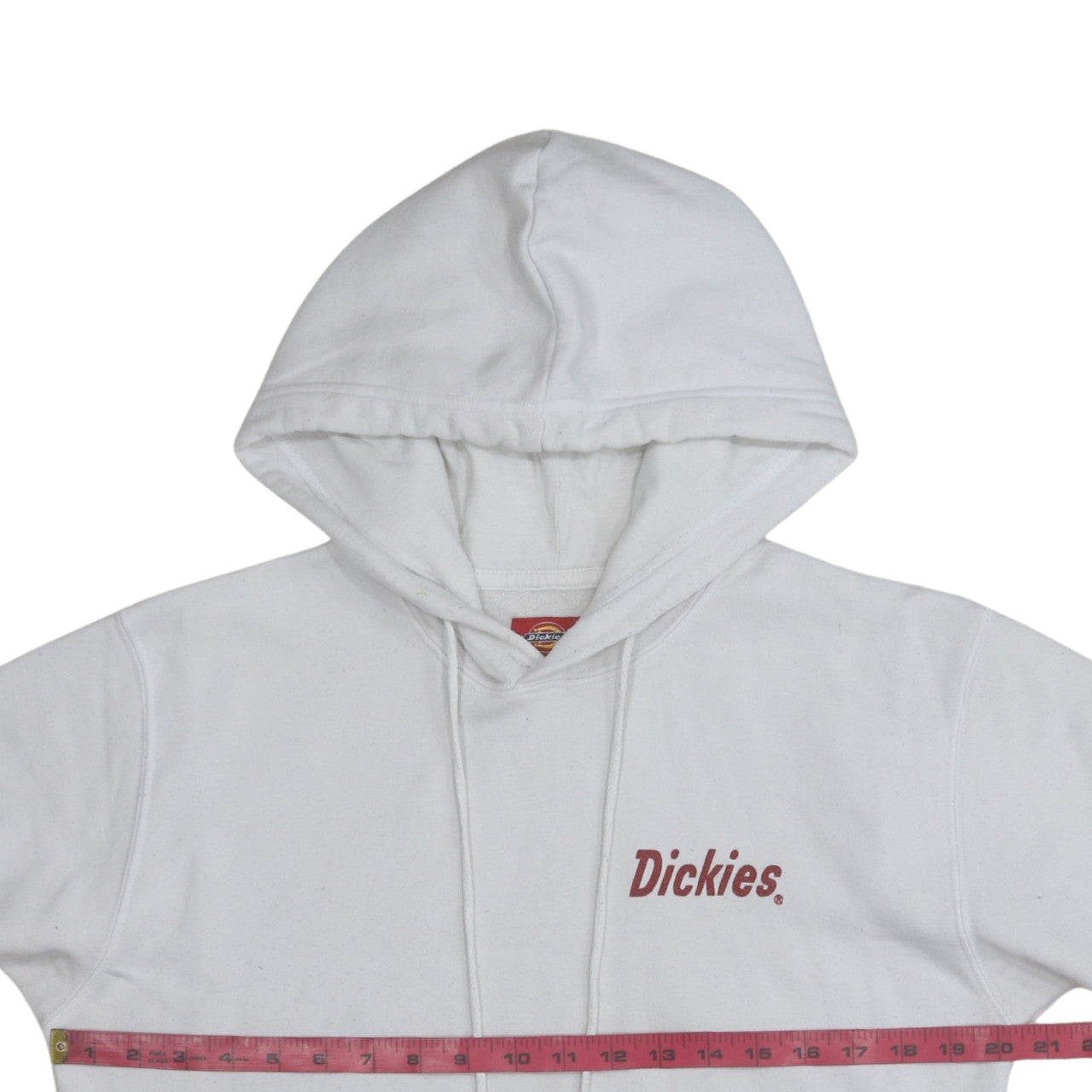 Mens UK Size L Dickies White Pullover Hoodie