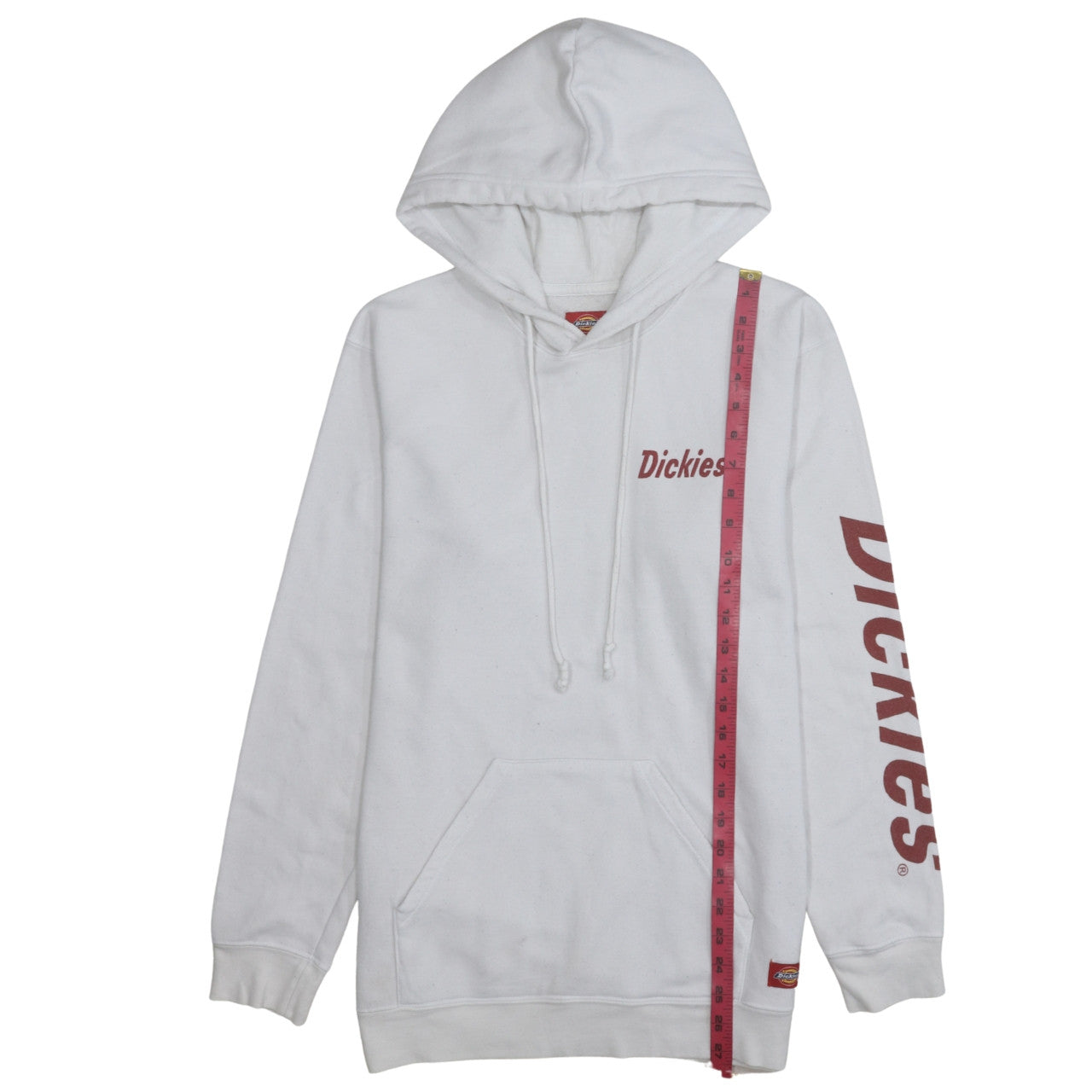 Mens UK Size L Dickies White Pullover Hoodie