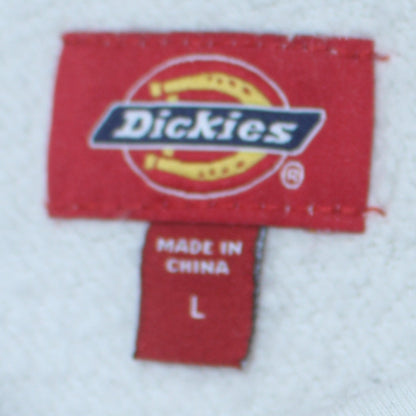 Mens UK Size L Dickies White Pullover Hoodie