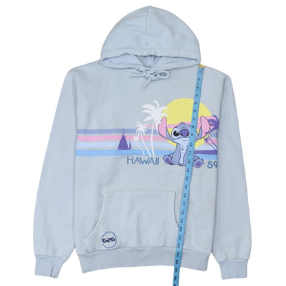 Womens UK Size L Disney Blue Pullover Hoodie