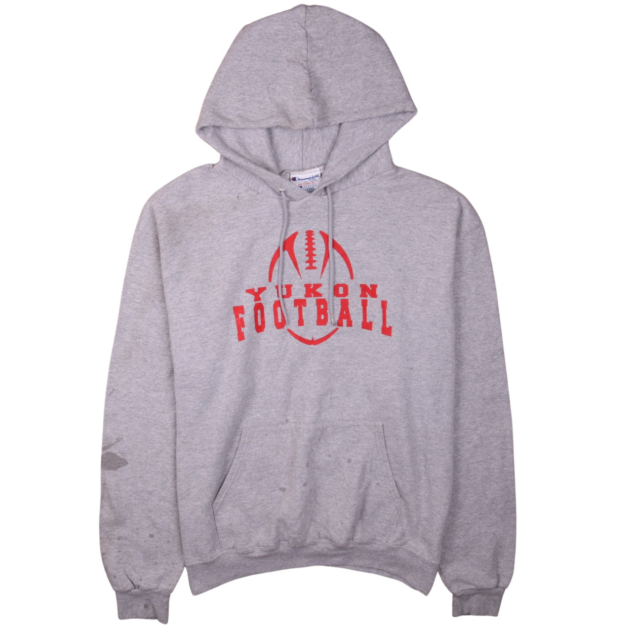 Mens UK Size L Champion Grey Pullover Hoodie