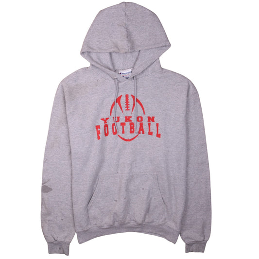 Mens UK Size L Champion Grey Pullover Hoodie