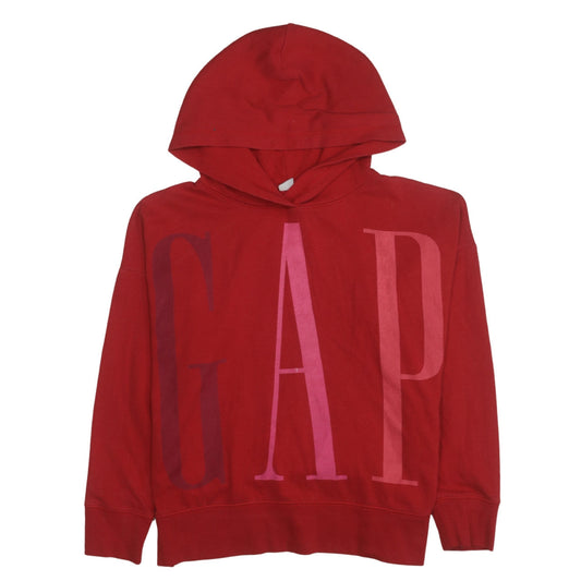 Womens UK Size S Gap Red Pullover Hoodie