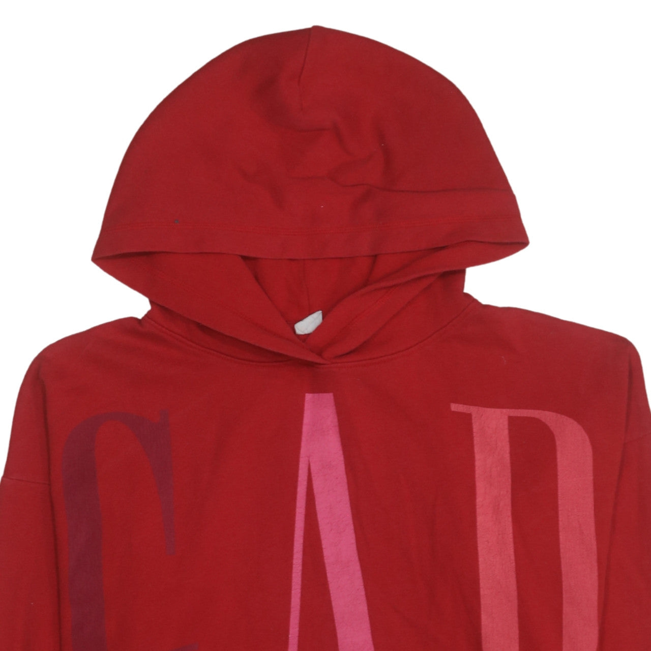Womens UK Size S Gap Red Pullover Hoodie