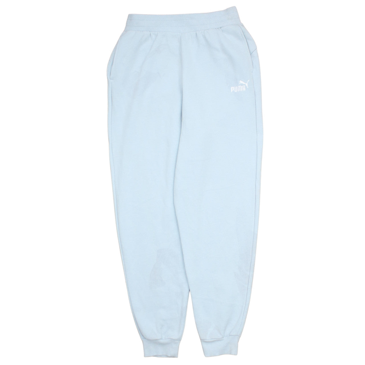 Womens UK Size M PUMA Regular Fit Sweatpants Blue Trousers