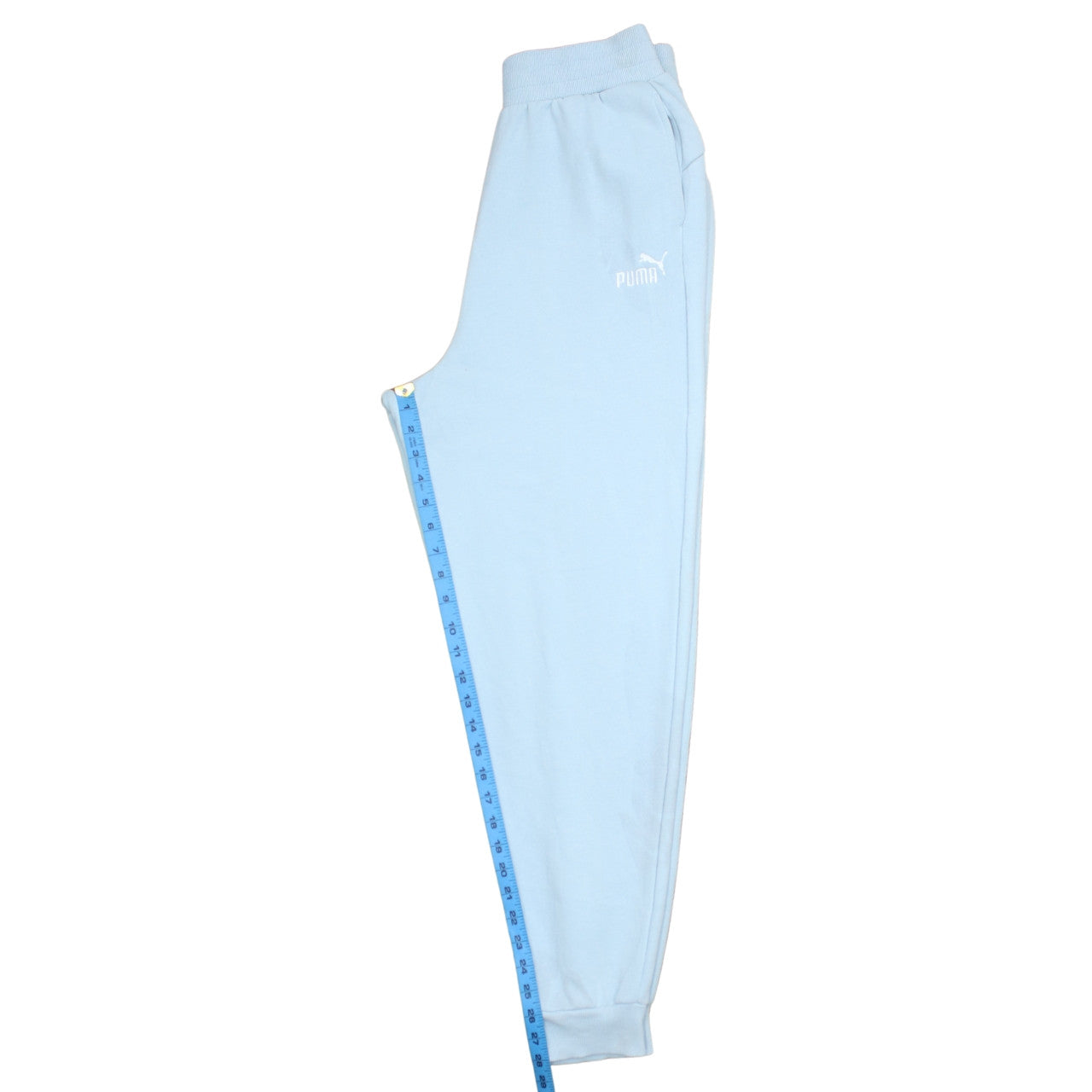 Womens UK Size M PUMA Regular Fit Sweatpants Blue Trousers