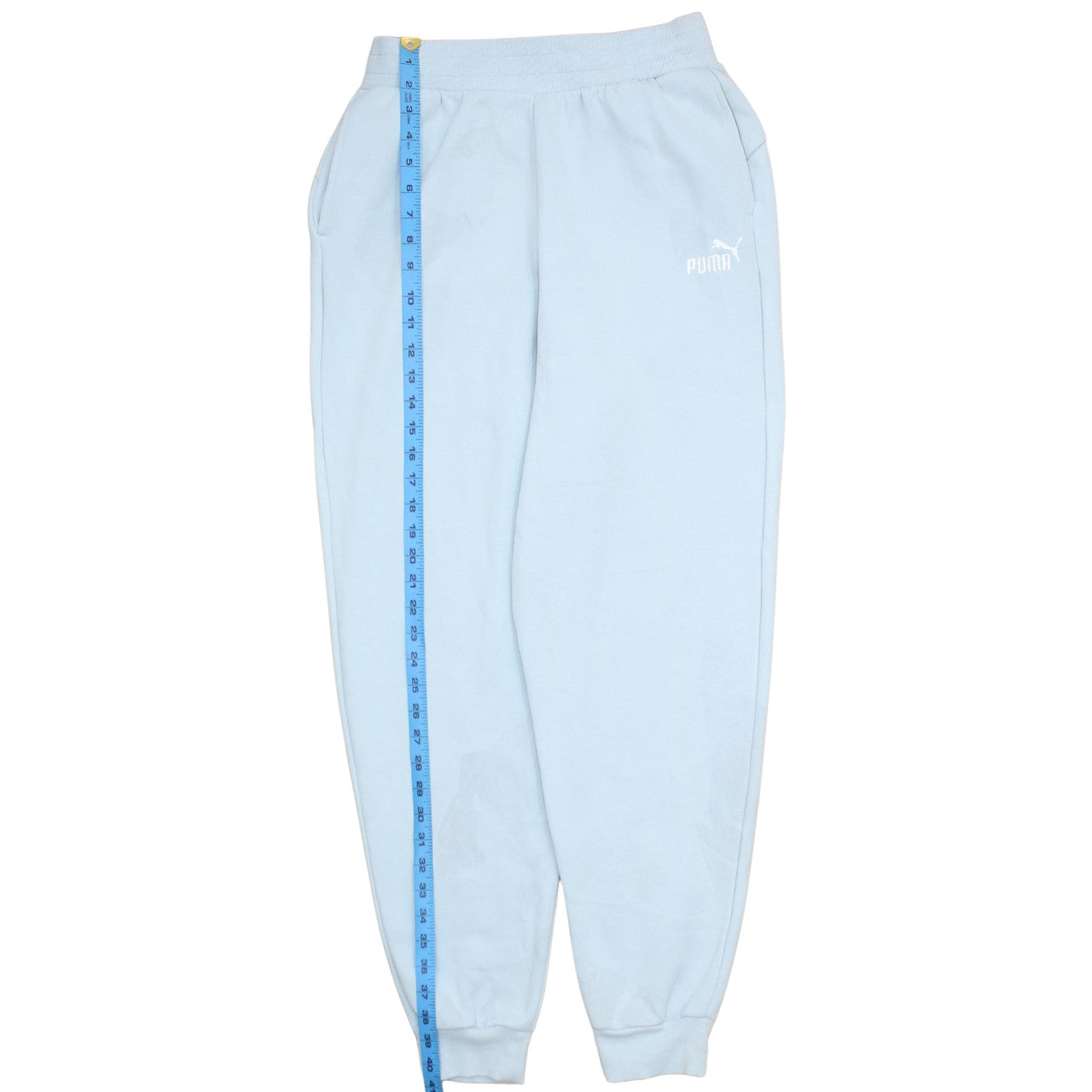 Womens UK Size M PUMA Regular Fit Sweatpants Blue Trousers