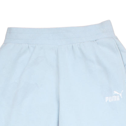 Womens UK Size M PUMA Regular Fit Sweatpants Blue Trousers