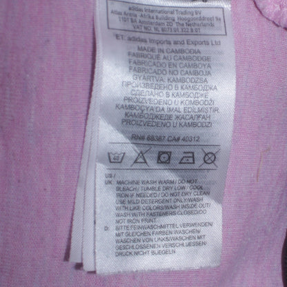 Womens UK Size XS adidas Pink Full Zip Hoodie