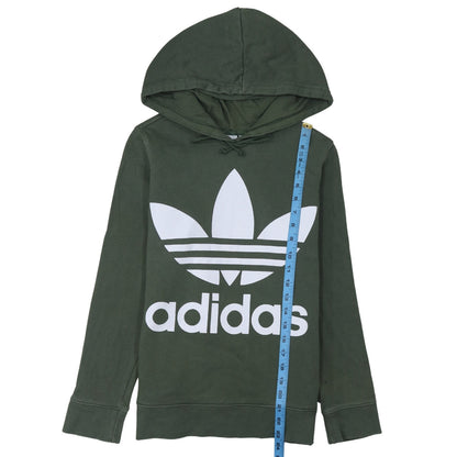 Womens UK Size 10 adidas Green Pullover Hoodie