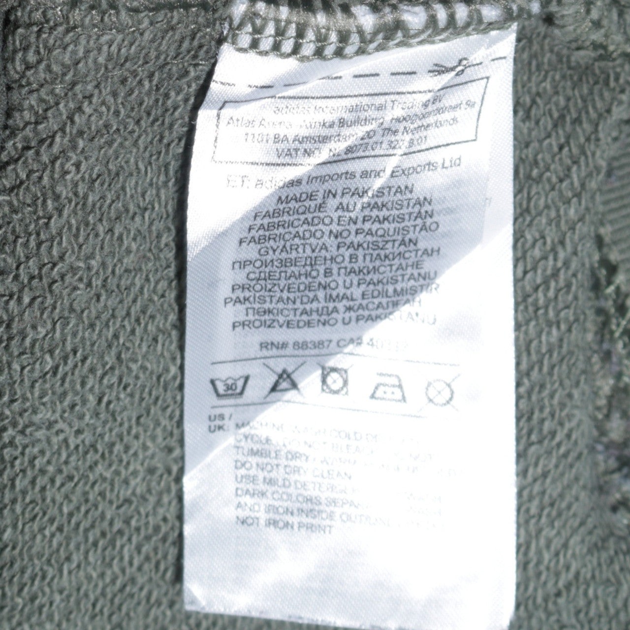Womens UK Size 10 adidas Green Pullover Hoodie