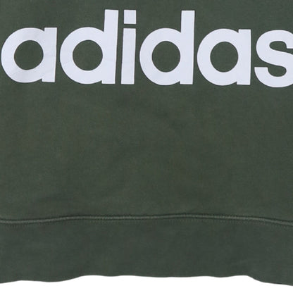 Womens UK Size 10 adidas Green Pullover Hoodie