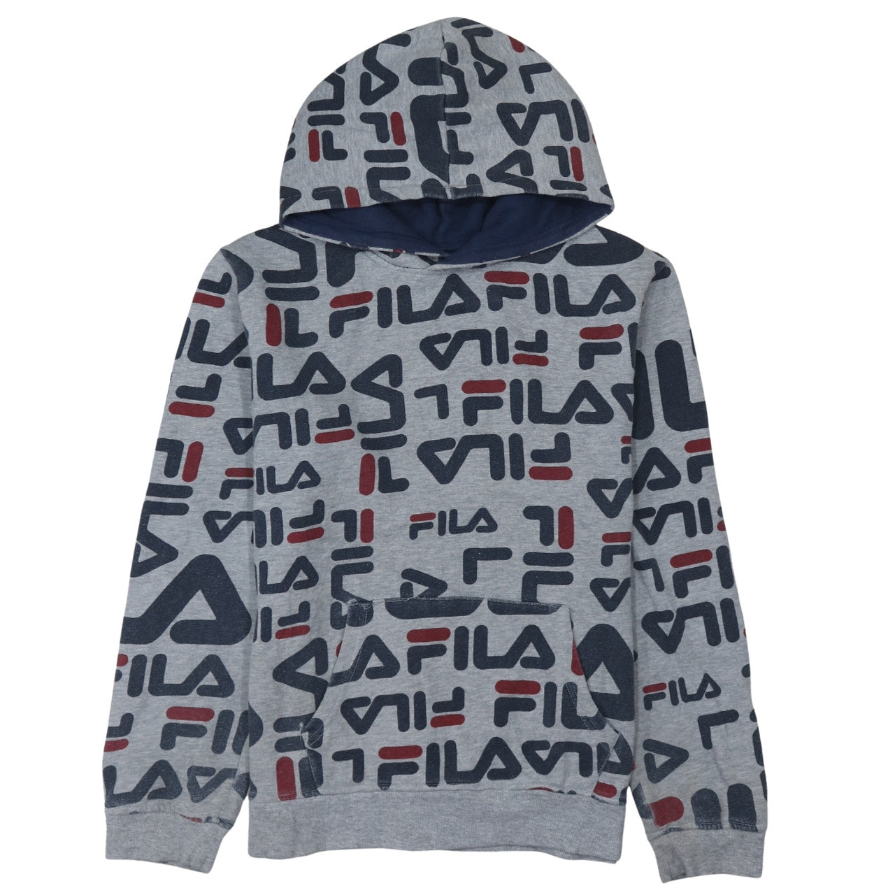 Boys UK Size 20 Plus FILA Grey Pullover Hoodie