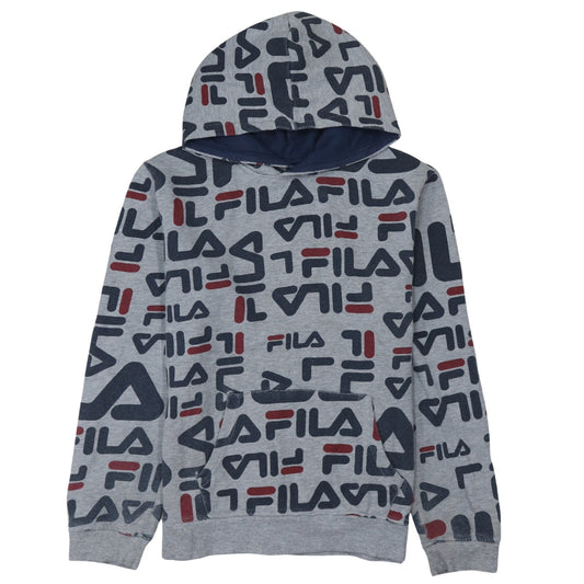 Boys UK Size 20 Plus FILA Grey Pullover Hoodie