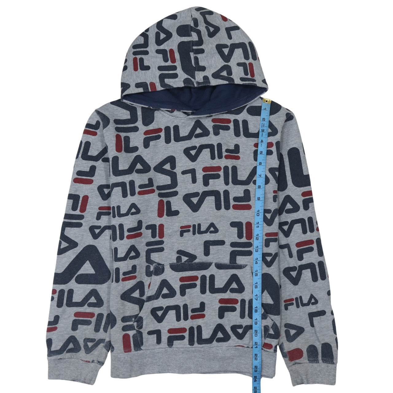 Boys UK Size 20 Plus FILA Grey Pullover Hoodie