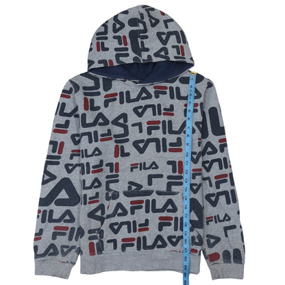 Boys UK Size 20 Plus FILA Grey Pullover Hoodie