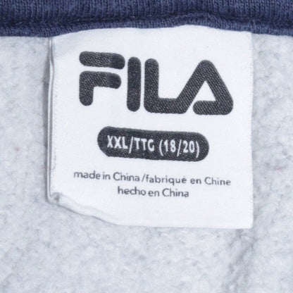 Boys UK Size 20 Plus FILA Grey Pullover Hoodie