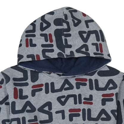 Boys UK Size 20 Plus FILA Grey Pullover Hoodie
