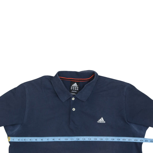 adidas Men's Blue XL Polo Shirt Performance Essentials