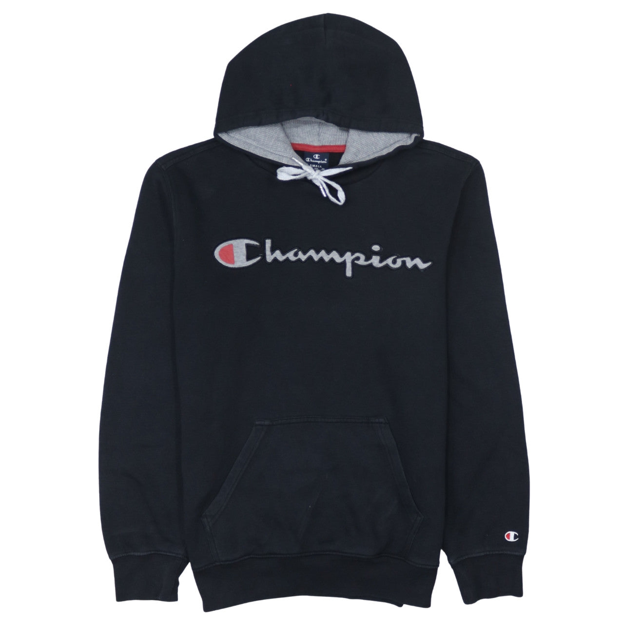 Mens UK Size S Champion Black Pullover Hoodie