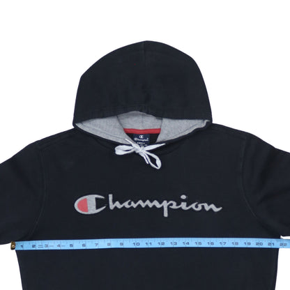 Mens UK Size S Champion Black Pullover Hoodie