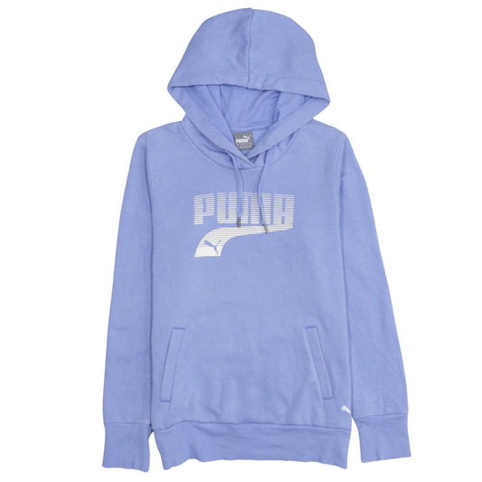 Womens UK Size 12 PUMA Blue Pullover Hoodie