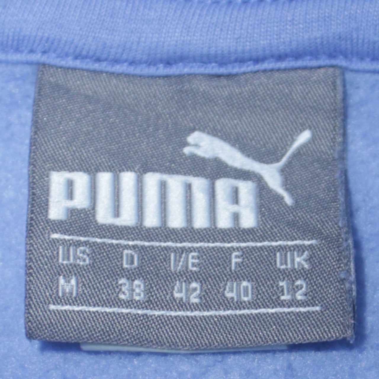 Womens UK Size 12 PUMA Blue Pullover Hoodie